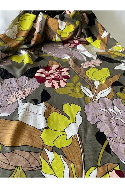BURSA KUMAŞTAN En140 Double En Polyester-Free Silk Floss Fabric Dress, Skirt, Blouse, Shirt Dress Flowy Shiny