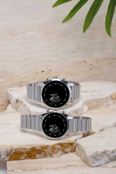 STONY Lion Figured Couple Couple Couple Watch, Men and Women Wrist Watch, Dear Special, Name and Date Can Be Written