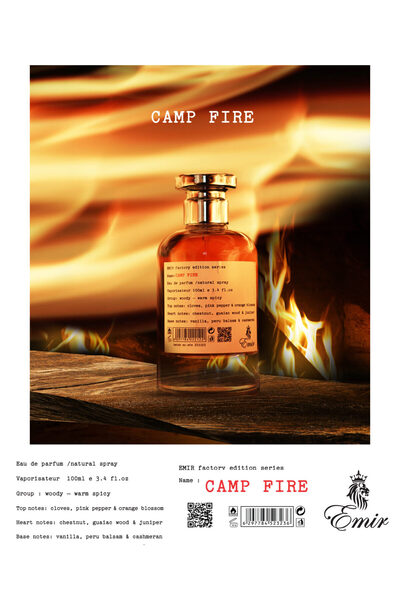 Emir by Paris Corner Eau de Parfum Emir, Camp Fire Factory Edition, Unisex, 1...