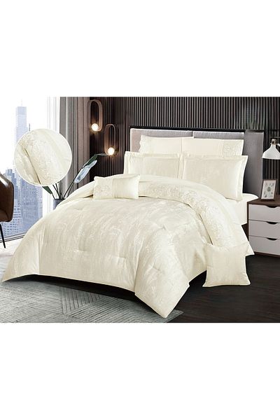 Red Rose Luxury royal bridal bedspread with lace design, size 240*260 cm