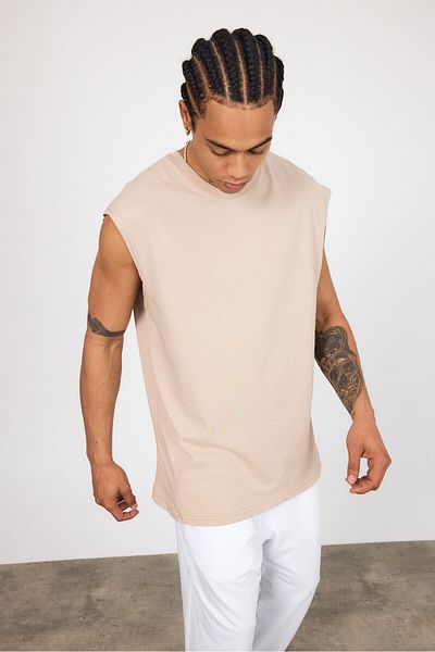 İLKCET MODA Oversize Men's Combed Cotton Comfortable Undershirt