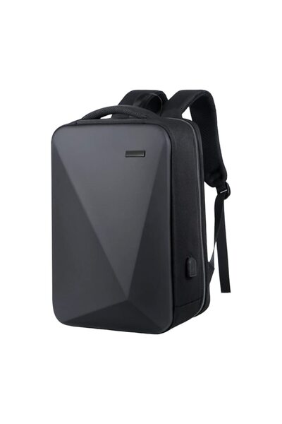 OEM Rucsac multifunctional 103 negru, USB, impermeabil, antifurt, unisex, stil piramida