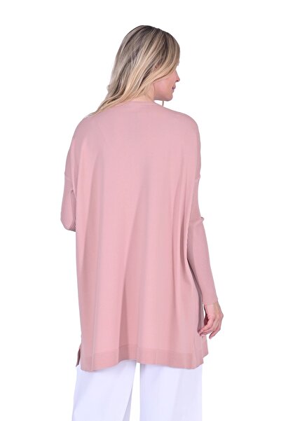 Invee İNVEE 6976 Triko Tunik - Pudra