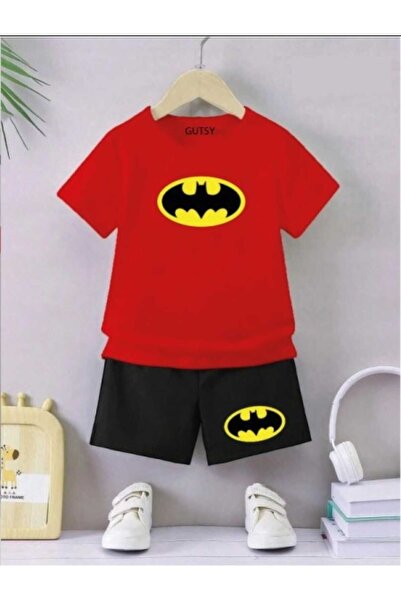 Gutsy DEČJA MAJICA I KRATKE HLAČE ZA DEVOJČICE / DEČAKE SA BATMANOVIM ŠARAĆEM
