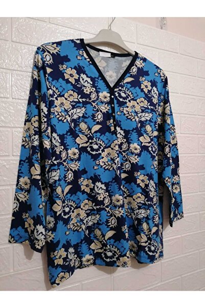 anne moda ankara Βισκόζη μακρυμάνικο καλοκαιρινό μπλουζάκι