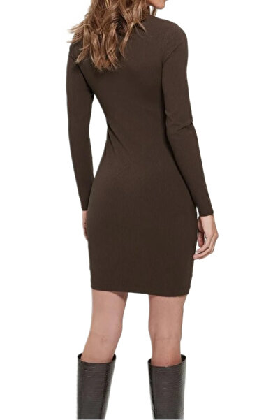 Guess GUESS ES LS LANA DRESS women's dress brown