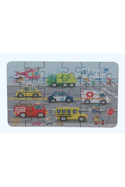 Fizello Vehicles - Vehicles / Small Puzzle 3-7 Years 24 Pieces