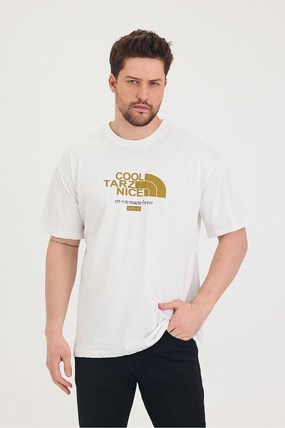 Tarz Cool Crew Neck Cool Style Nice printed Oversize Casual Unisex T-shirt