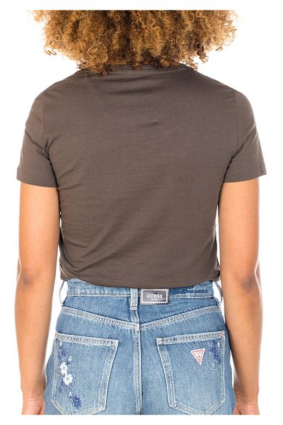 Guess GUESS SS CN MIRELA TEE women's t-shirt brown