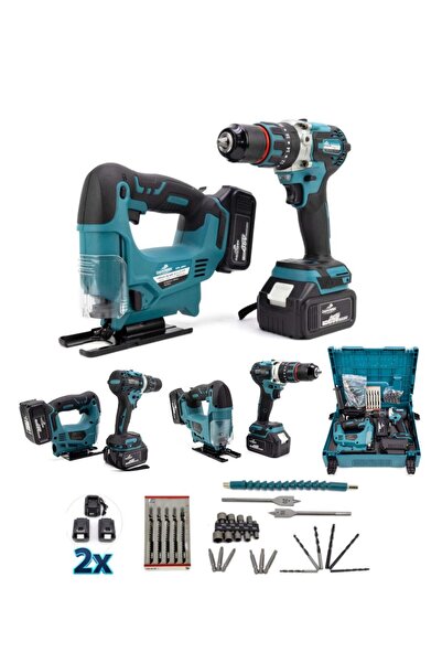 BRANZEG İkili Sarjlı Set Sarjlı Dekupaj + Sarjlı Matkap Vidalama