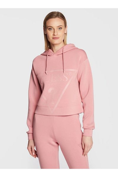 Guess NEW ALISA HOODED SWE women's sweatshirt pink