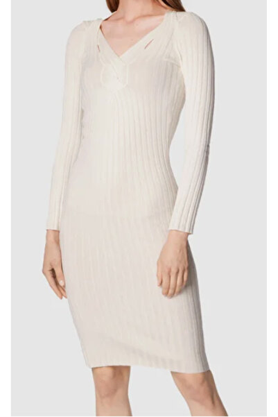 Guess GABRIELLE DRESS SWEA rochie dama alba