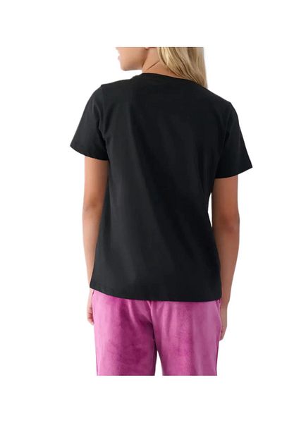 4F TRIOC F1803 pentru fete tricou negru