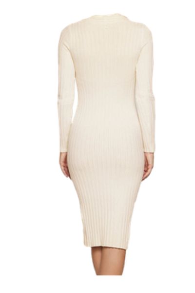 Guess GABRIELLE DRESS SWEA women's dress white