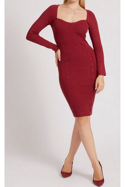 Guess rochie dama GUESS ES LS SWEETHRT MARGO rosie