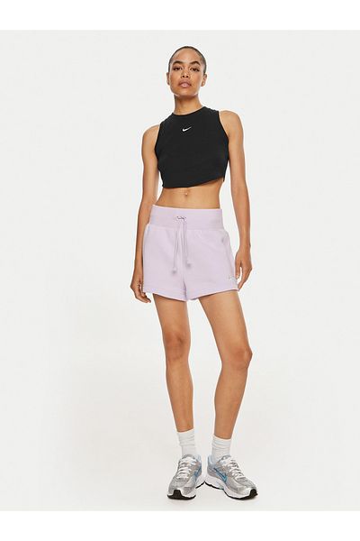 Nike Pantaloni scurti pentru damă Phoenix Fleece, îmbrăcăminte sport, violet