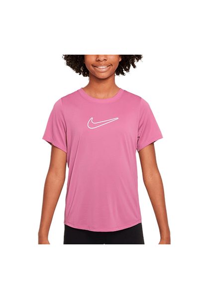 Nike Tricou One Fitted pentru fete roz