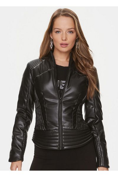 Guess Guess LEA CORSET PU JACKET women's jacket black