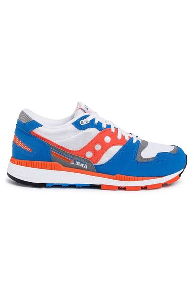SAUCONY Pantofi de alergare pentru bărbați, gri/portocaliu/albastru, albastru