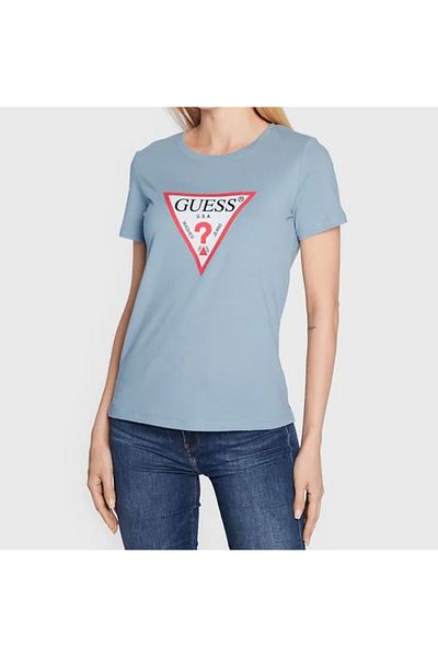 Guess SS CN ORIGINAL TEE women's t-shirt, gray