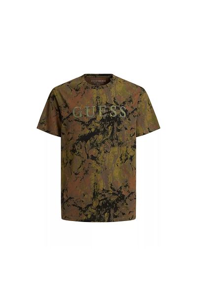 Guess SS BSC TEXTURED CAMO men's t-shirt multicolor