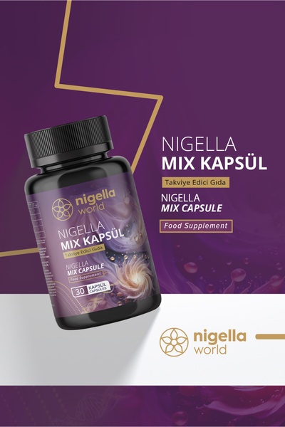 Nigella Mix Bitkisel Yağ Kapsül 30 Adet – Çörek Otu + Nar + Üzüm + İncir + Ka...