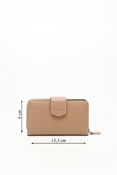 GÖNDERİ(R) VİZONA BROWN Genuine Leather Women's Wallet 06246