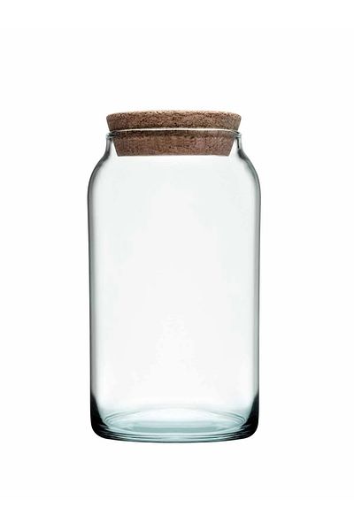 Hanedanev 43593 Aware Jar with Cork Lid, 1130 Cc Kitchen Slim Jar