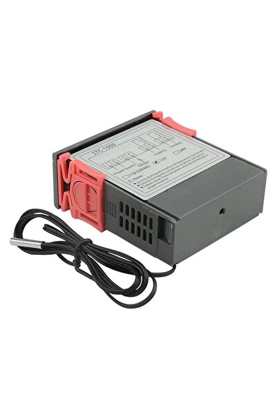 Genel Markalar STC-1000 Sıcaklık Termostatı 12V 10A Isıtıcı Soğutucu Dijital Ekran 10K Ntc Sıcaklık Sensörü Kuluçk