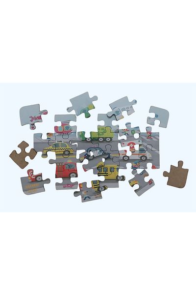 Fizello Vehicles - Vehicles / Small Puzzle 3-7 Years 24 Pieces