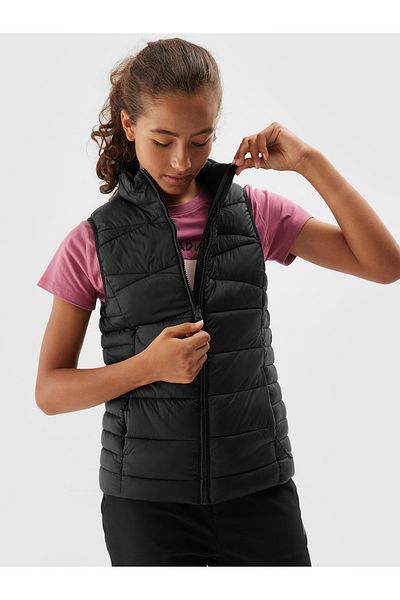 4F VEST F039 for girls vest black
