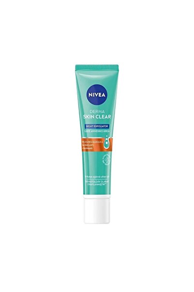 NIVEA DERMA SKİN CLEAR NİGHT EXFOLİATOR NİGHT PURİFYİNG CREAM 40ML PSSN3245