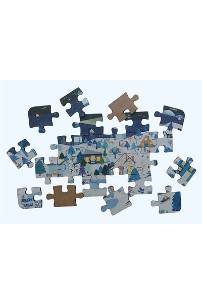 Fizello Happy Winter - Happy Winter / Small Puzzle 3-7 Years 24 Pieces