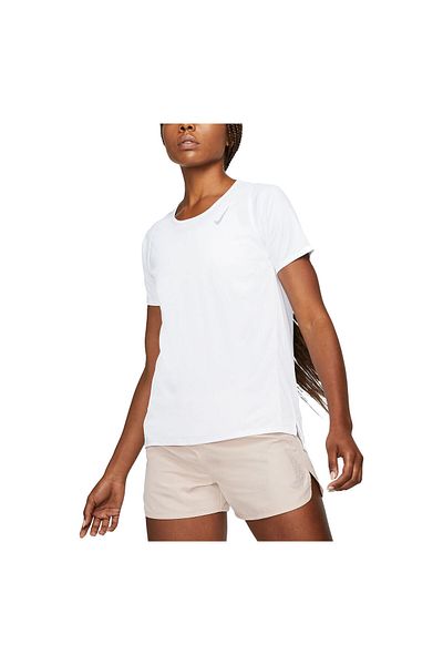 Nike Sutien de damă W NK FAST DF SS TOP alb