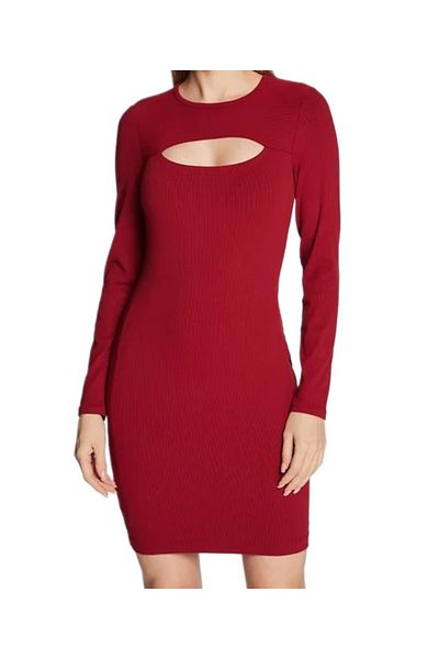 Guess ES LS LANA DRESS women's dress red