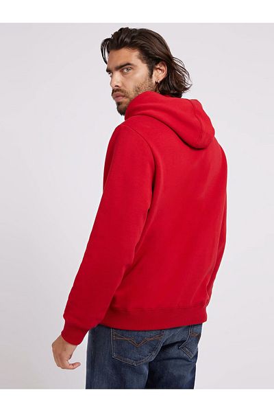 Guess ROY GUESS HOODIE men's sweatshirt burgundy