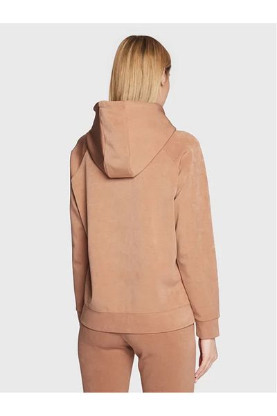 Guess EUPHEMIA HOOD SWEAT SHIRT women's sweatshirt brown