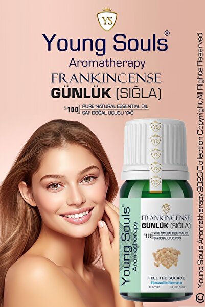 YOUNG SOULS Aromatherapy Frankincense Essential Oil Günlük Sığla Uçucu Yağ 10 Ml