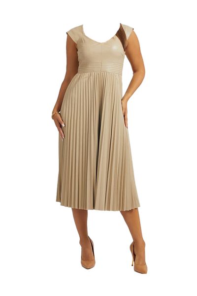 Guess SS TERI DRESS rochie dama bej