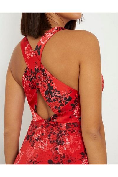 Guess GUESS SL EVANGELINA DRESS women's dress red