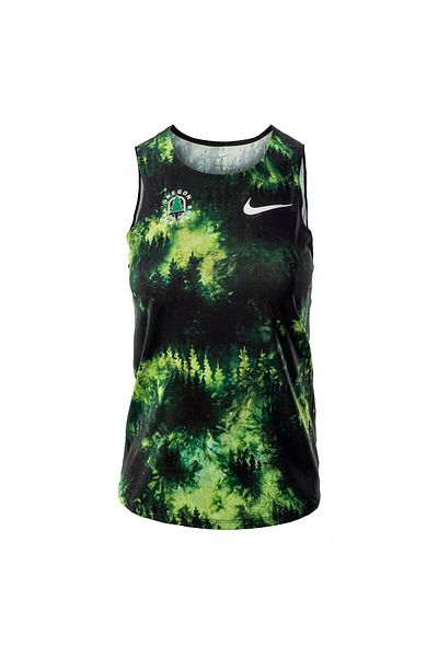 Nike W NK OTC AEROSWIFT SINGLET women's t-shirt green
