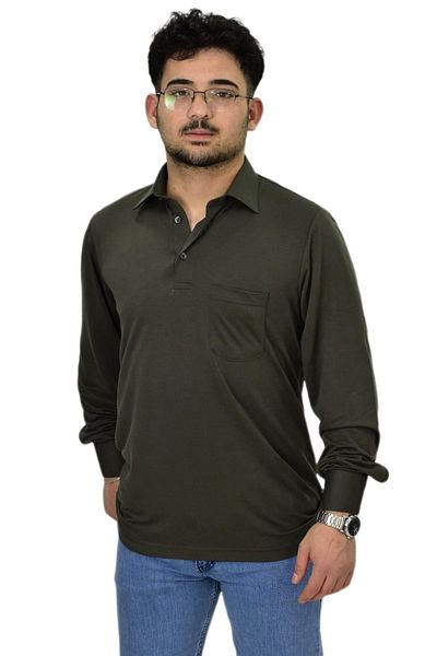 Raymons Ανδρικό πουκάμισο με γιακά Uzunkol T-shirt T6063 BGL-ST04542