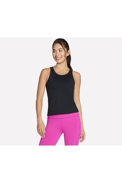 SKECHERS GOWALK SHELF BRA TANK women's t-shirt black