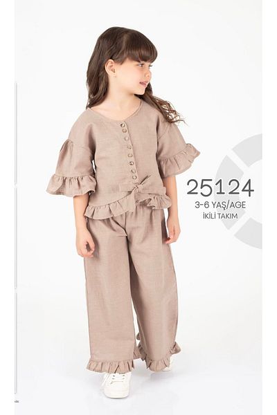 cacakids Girl's Double Linen Suit