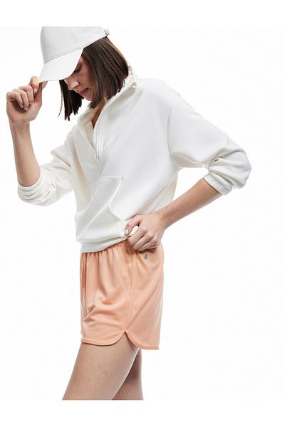 Koton High Waist Comfortable Fit Lace up Mini Sports Shorts