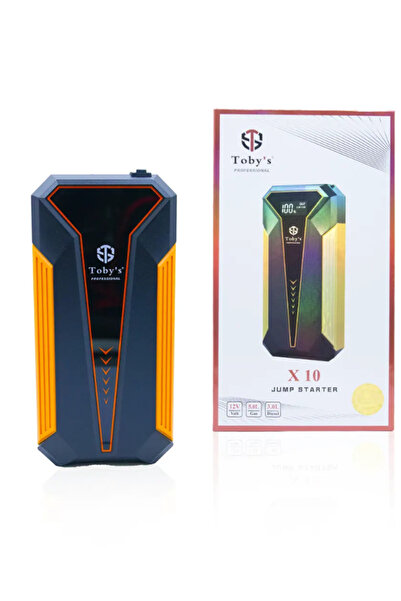 TOBYS جهاز توبي الجديد X10 متعدد الاستخدامات، بطارية متنقلة، 10000 مللي أمبير/ساعة (37 واط/ساعة)، 12 فولت، طوارئ