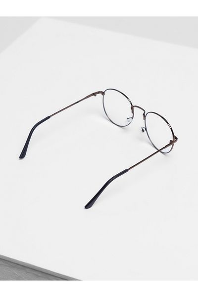 BAPPİR Round Model Brownmetal Frame Blue Light Protection Glasses