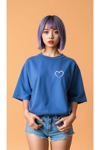 woonkey TRICOU DE FEMEI OVERSIZE IMPRIMAT CU GÂTUL BICICLETA