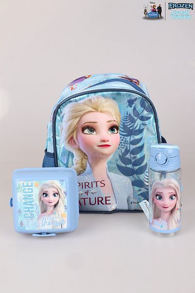 Disney DEKOMUS LICENȚIAT ELSA FROZEN CU O COMPARTIMENT MĂRIME MĂRIMI 32 CM GEANT DE GRADINĂ, VASĂ DE Hrănire ȘI TRI DE 500 ML