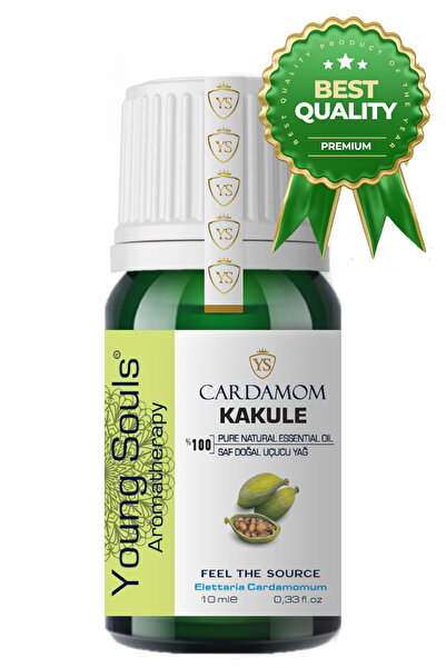 YOUNG SOULS Aromatherapy Cardamom Essential Oil Kakule Uçucu Yağ 10 Ml